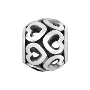 ♥️ Brighton Open Heart silver bead charm - 2 available